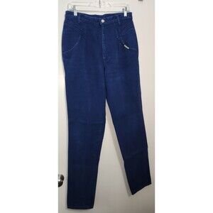 Roughriders Womens Sz 13/14 x 36 Tall Western Jeans Blue Cotton Rodeo Cowboy